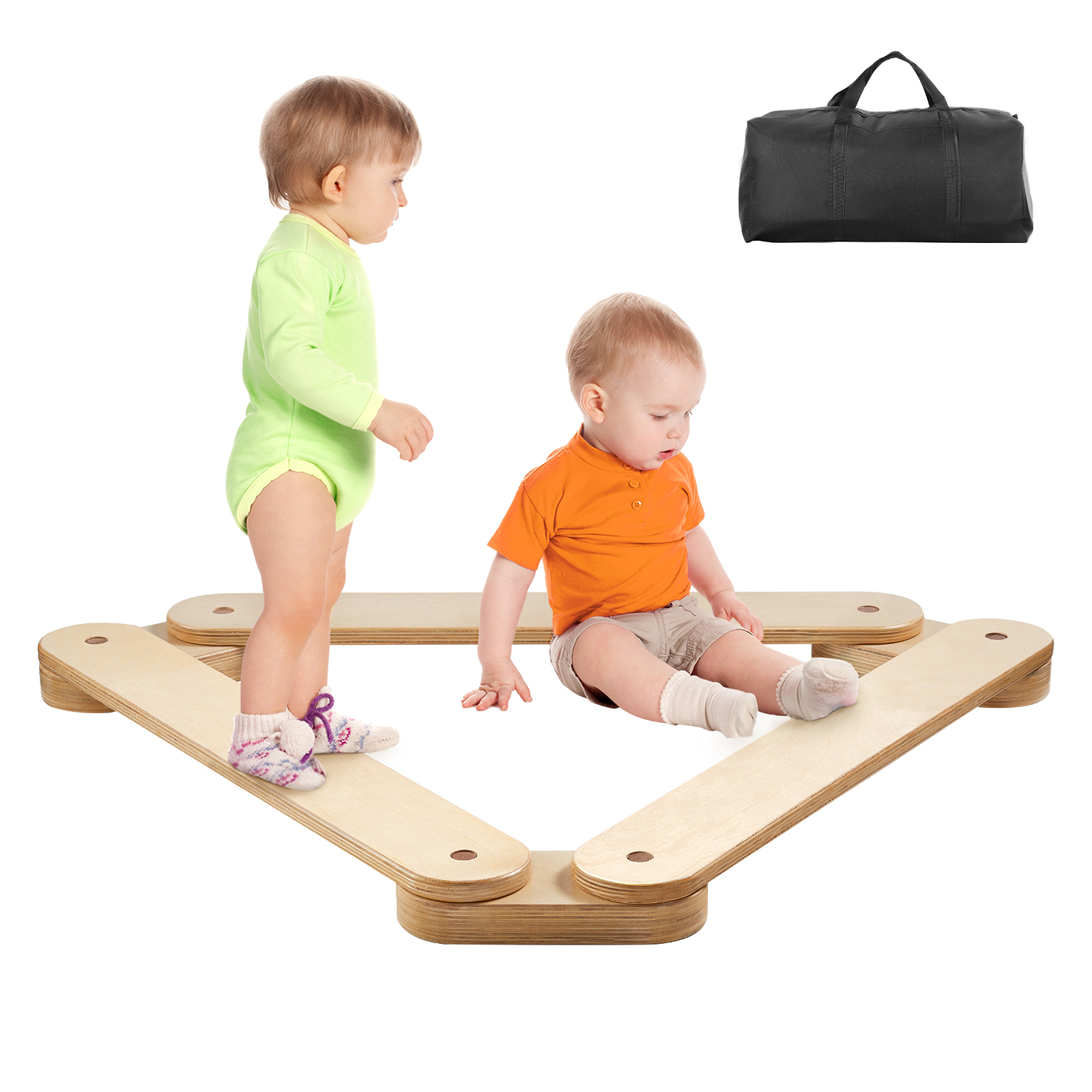 Kids Outdoor Balance Beam - SucceBuy Balance Beam Stepping Stones Indoor