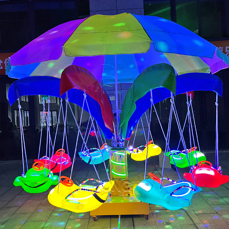 Kids Outdoor Swing - Mini Carousel Ride for Kids Outdoor
