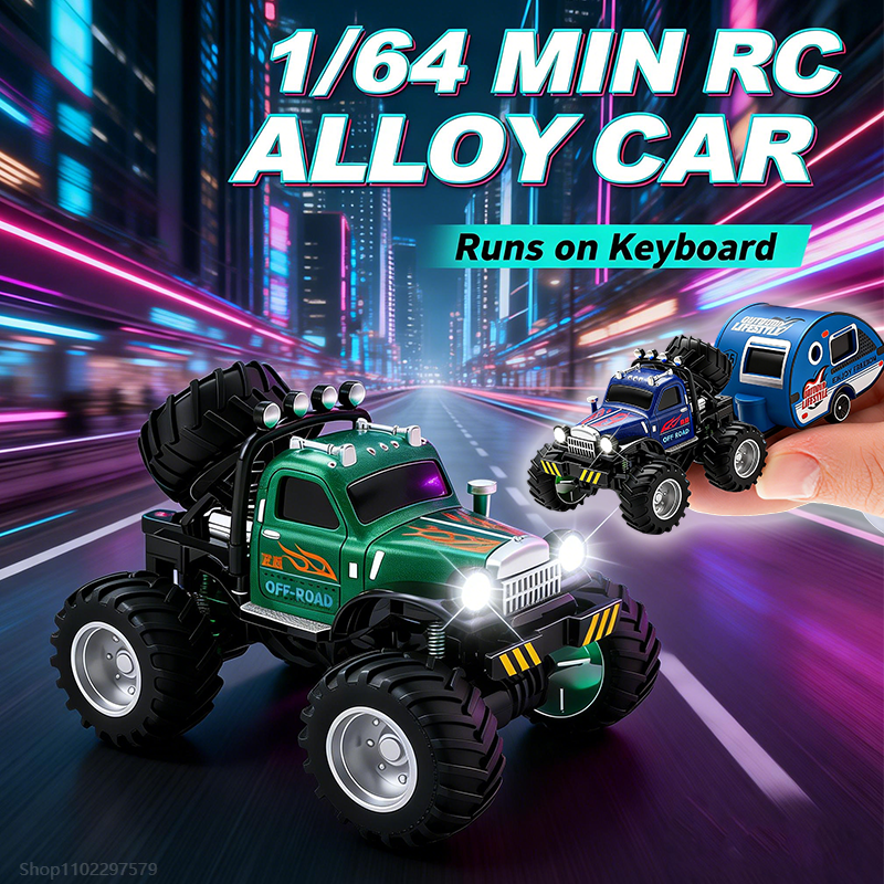 Kids Outdoor Obstacle Course Equipment - New Mini RC Car 1/64 Scale