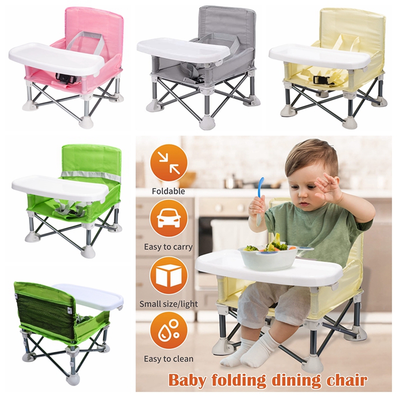 Kids Outdoor Folding Chair - Baby Booster Seat Dining Chair Portable