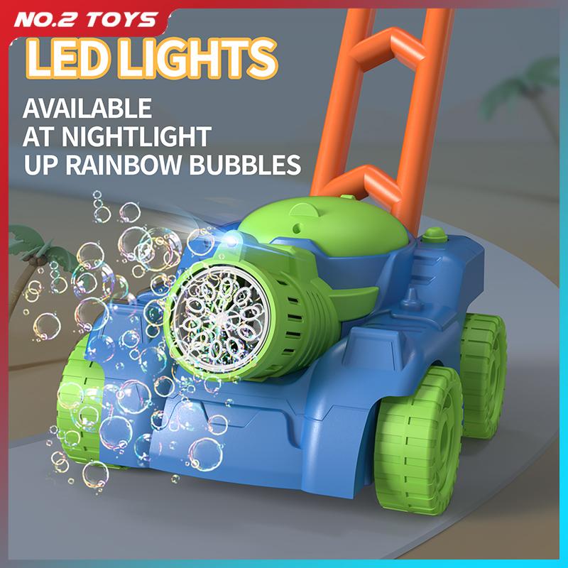 Kids Outdoor Lawn Mower - Tank Trolley Automatic Bubble Cart Children's