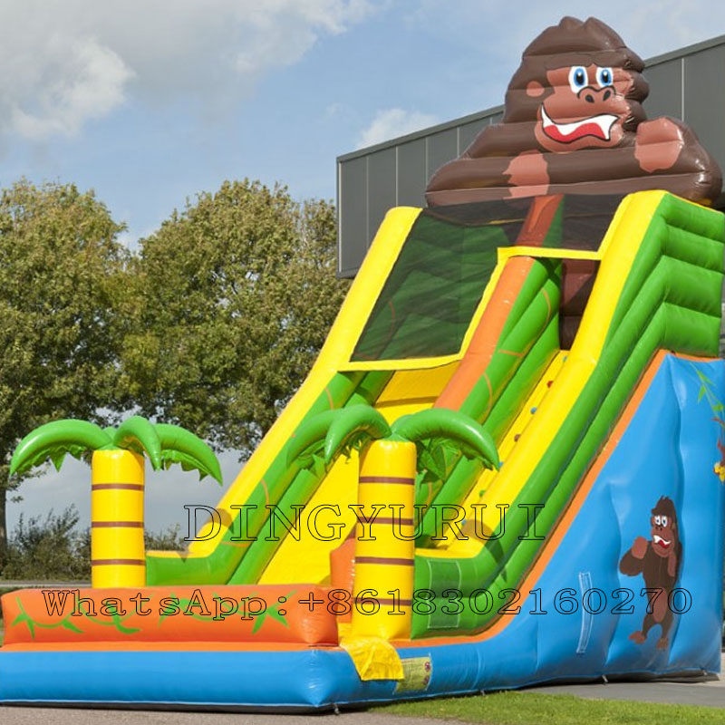 Kids Outdoor Swing And Slide - Inflatable Slide Large Outdoor for Kids