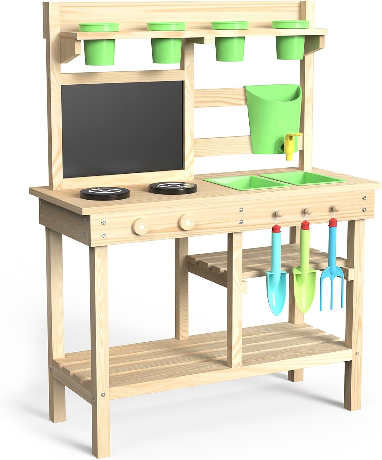 Kids Outdoor Chalkboard - Cedar Wood Outdoor Play Kitchen for