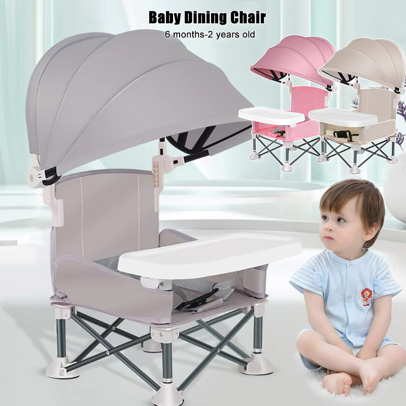 Kids Outdoor Folding Chair - Baby Foldable Dining Chair Aluminum Alloy