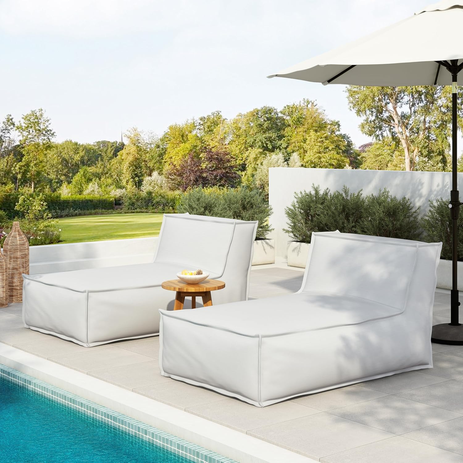 Kids Outdoor Loungers - Natty Outdoor Bean Bag Chair Set