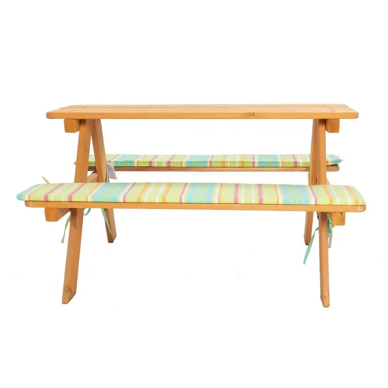 Kids Outdoor Chair And Table - -Outdoor furniture wood kids table and