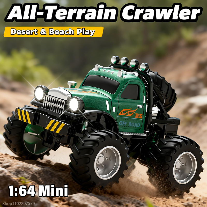 Mini 1:64 RC Cars Monster Truc – обзор и цена Kids Outdoor Obstacle Course Equipment