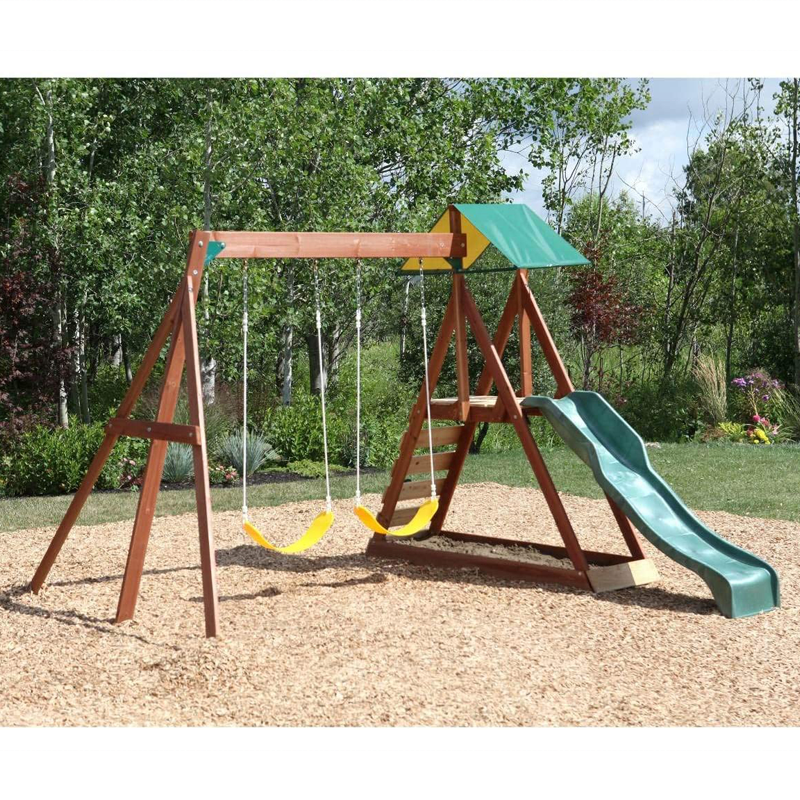 Kids And Children Outdoor Wood – обзор и цена Kids Outdoor Swing And Slide