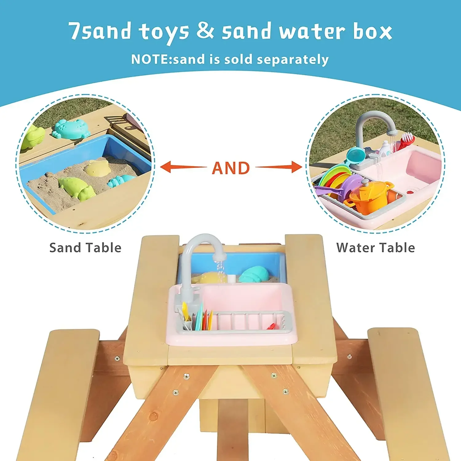 #Kids Picnic Table Outdoor Pat – обзор и цена Kids Outdoor Dining Set