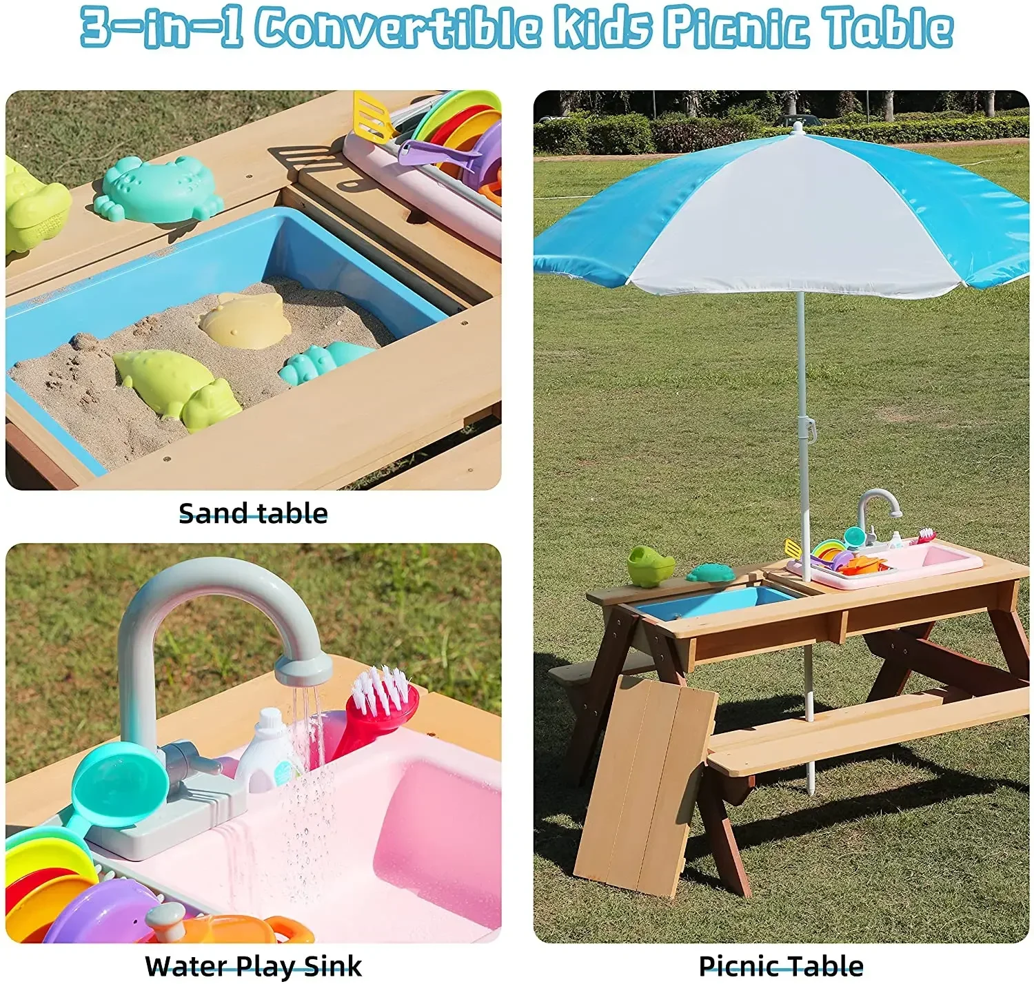 #Kids Picnic Table Outdoor Pat – обзор и цена Kids Outdoor Dining Set