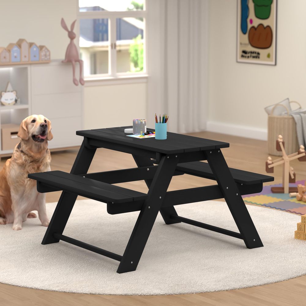 Kids Picnic Table, HDPE All We – обзор и цена Kids Outdoor Chair And Table