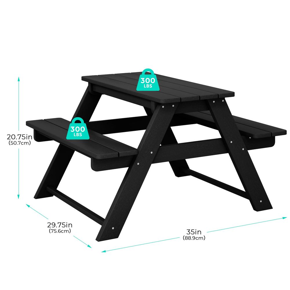 Kids Picnic Table, HDPE All We – обзор и цена Kids Outdoor Chair And Table