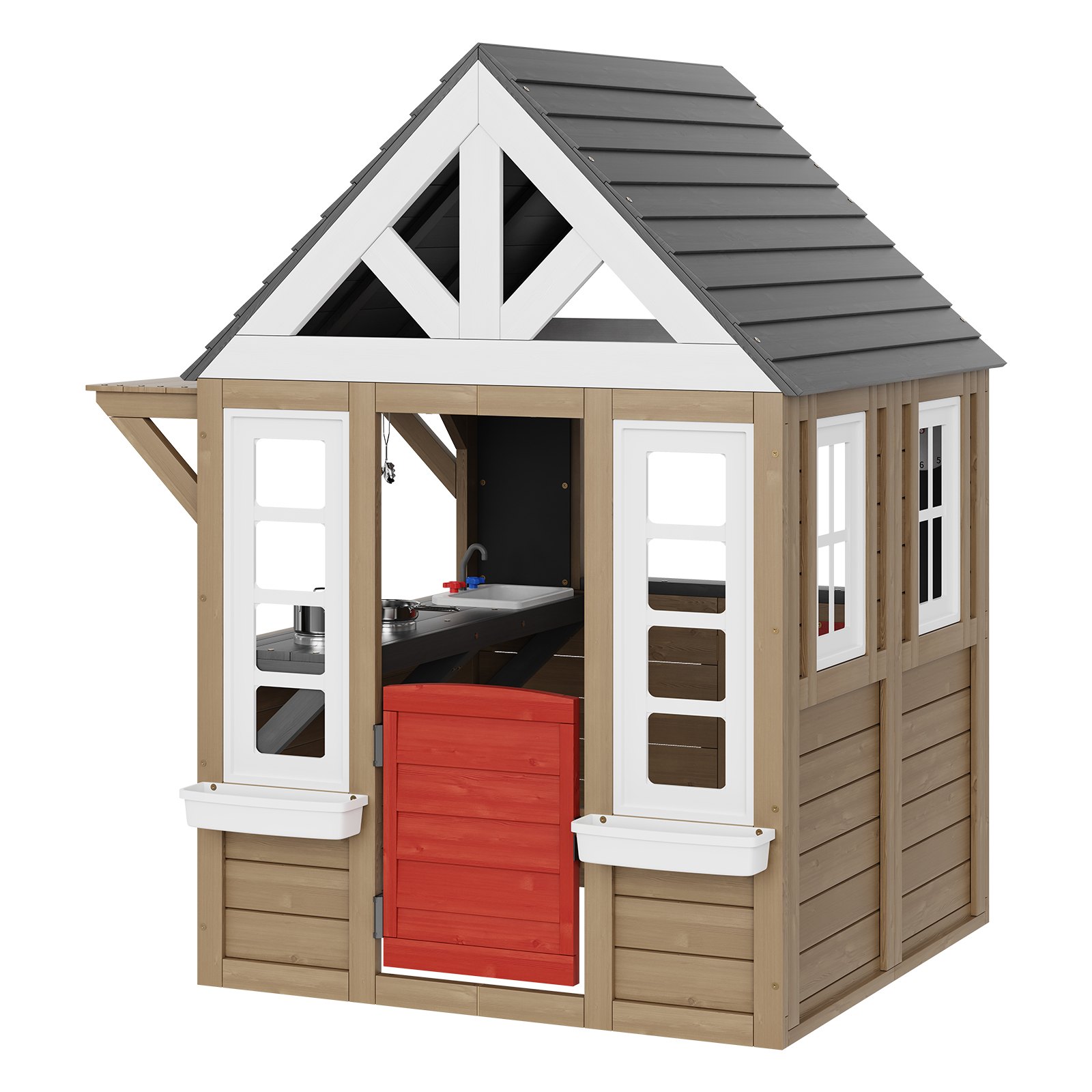 Outdoor Wooden Playhouse Kids  – обзор и цена Kids Outdoor Sink