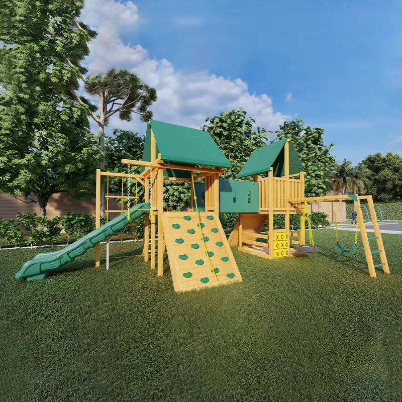 Large Wooden Tower Amusement P – обзор и цена Kids Outdoor Wooden Playset