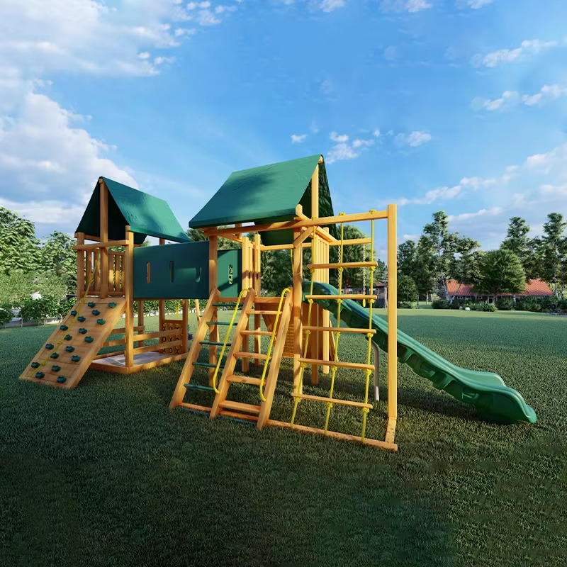 Large Wooden Tower Amusement P – обзор и цена Kids Outdoor Wooden Playset