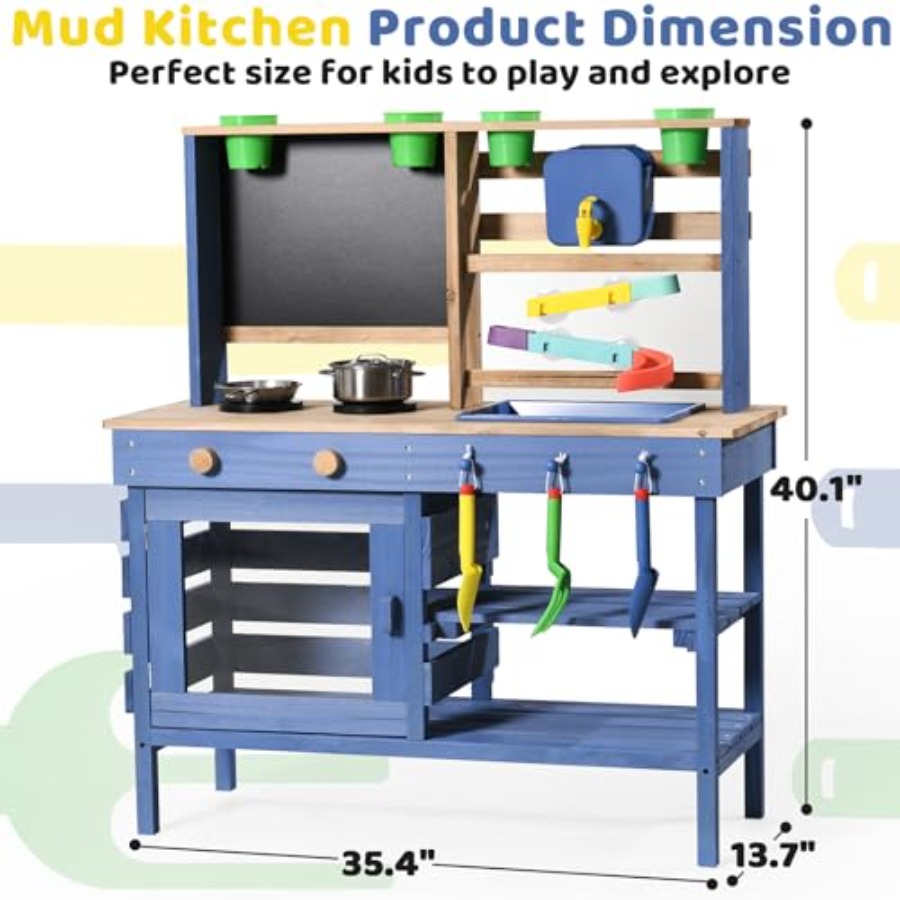 Outdoor mud kitchen for kids:  – обзор и цена Kids Outdoor Sink