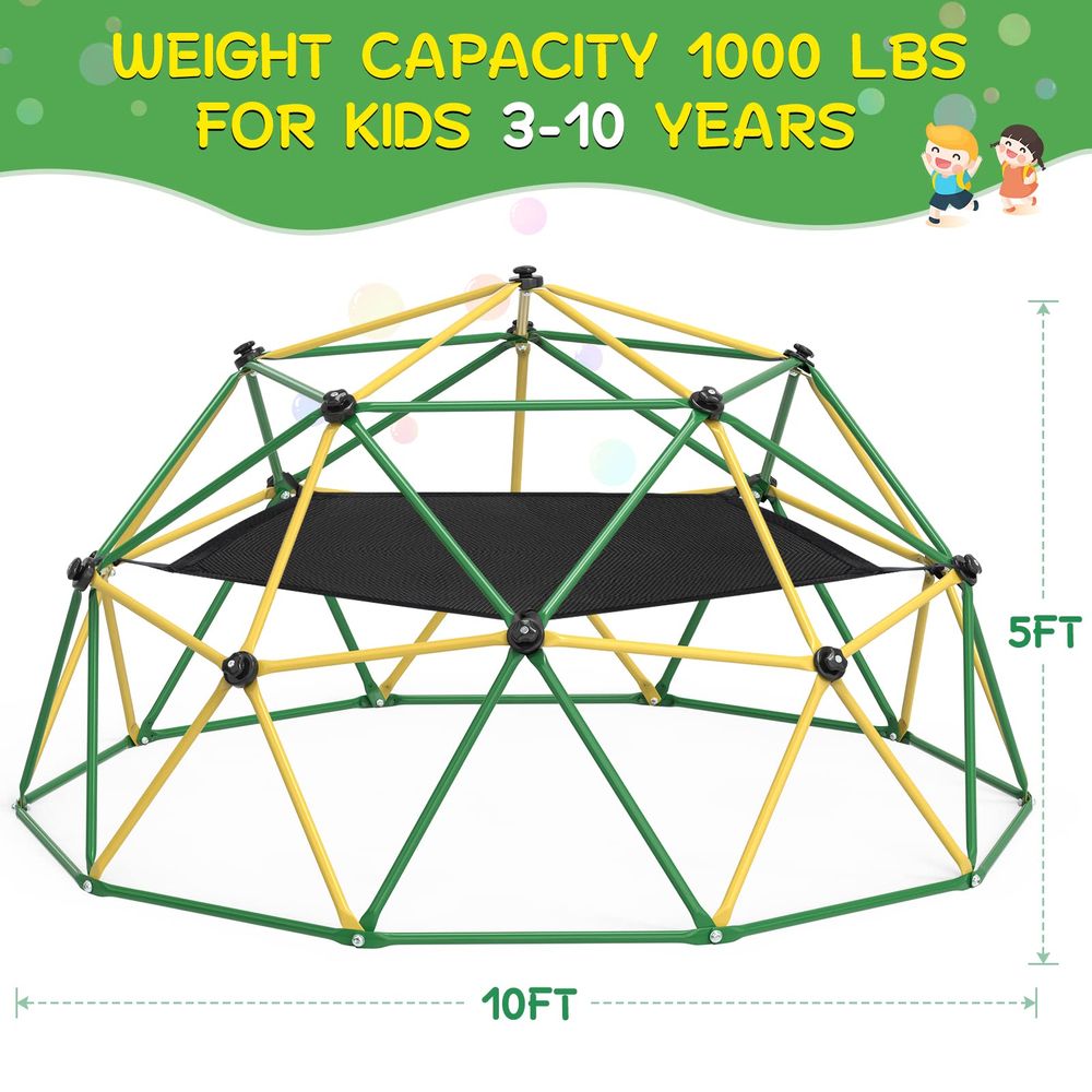 Climbing Dome, 10FT Dome Climb – обзор и цена Kids Outdoor Jungle Gym Dome