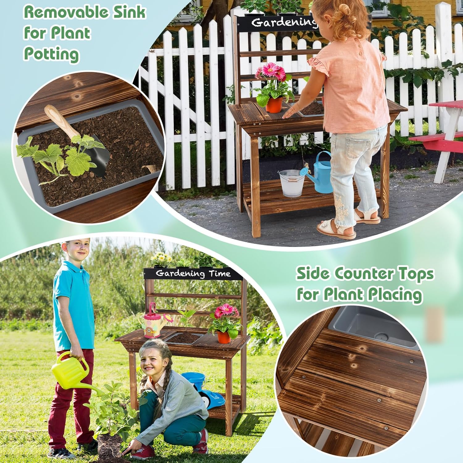 Mud Kitchen, Fir Wood Kids Pot – обзор и цена Kids Outdoor Chalkboard
