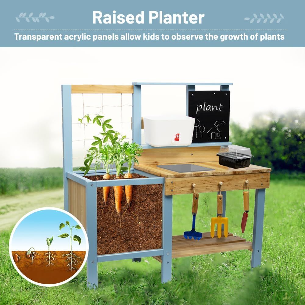Kids Potting Bench for Outdoor – обзор и цена Kids Outdoor Sink