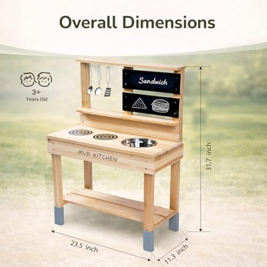 Outdoor wooden mud kitchen for – обзор и цена Kids Outdoor Sink