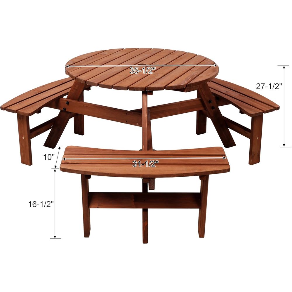 Kids Picnic Table with 3 Bench – обзор и цена Kids Outdoor Dining Set