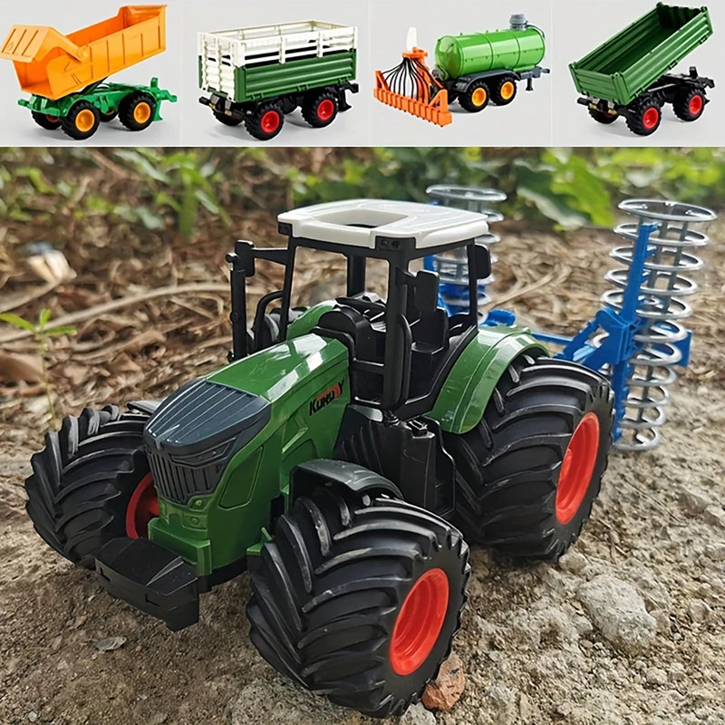 1:24 Inertial Farm Tractor wit – обзор и цена Kids Outdoor Park
