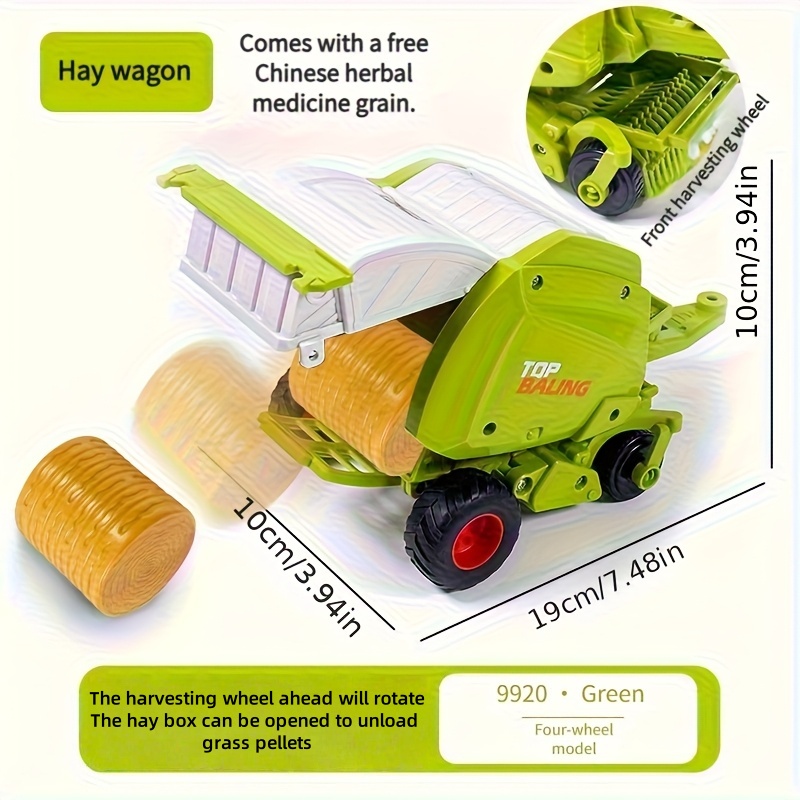 1:24 Inertial Farm Tractor wit – обзор и цена Kids Outdoor Park