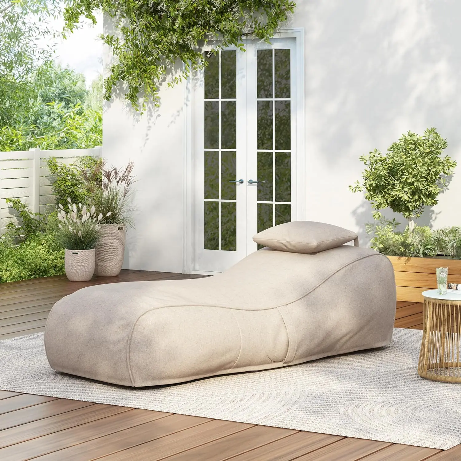 Morton Bean Bag Chair, Fabric  – обзор и цена Kids Outdoor Loungers