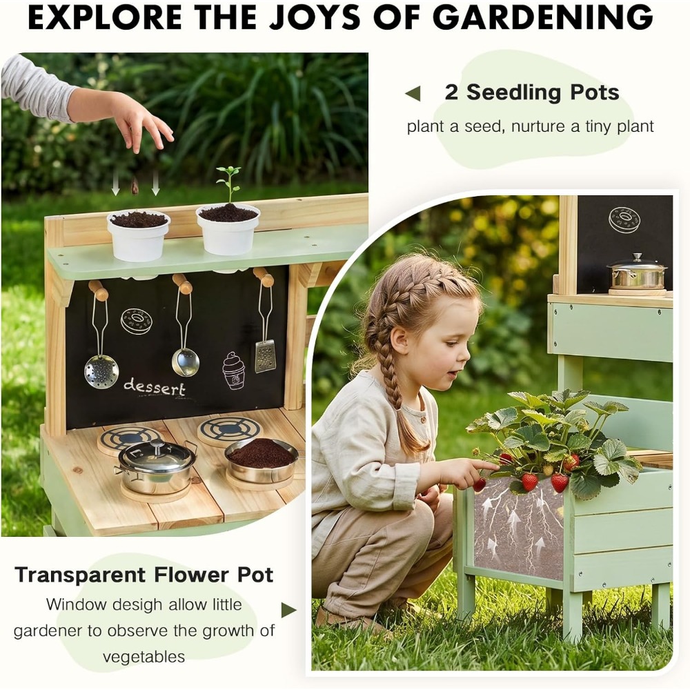 Kids Outdoor Mud Kitchen with  – обзор и цена Kids Outdoor Sink