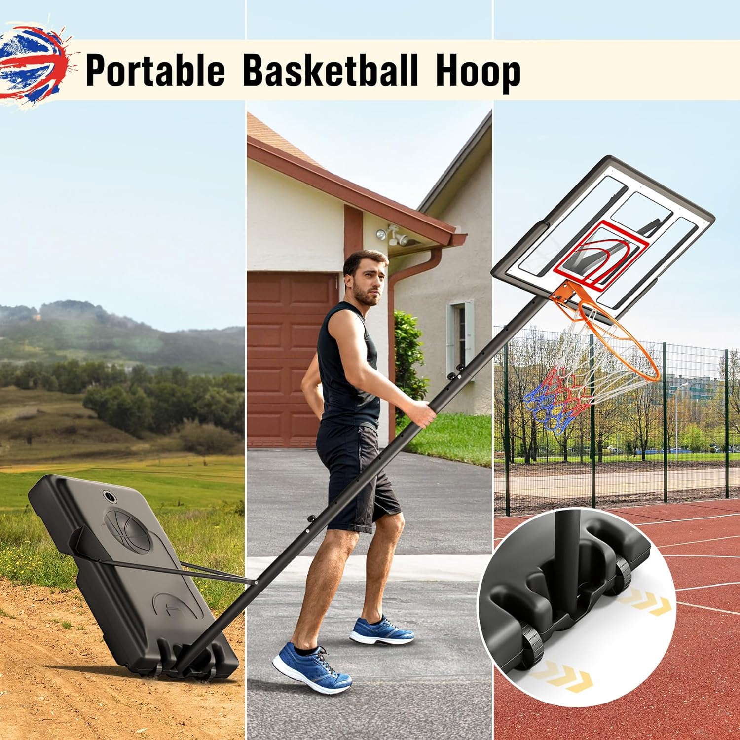 Adjustable Basketball Hoop 10F – обзор и цена Kids Outdoor Basketball