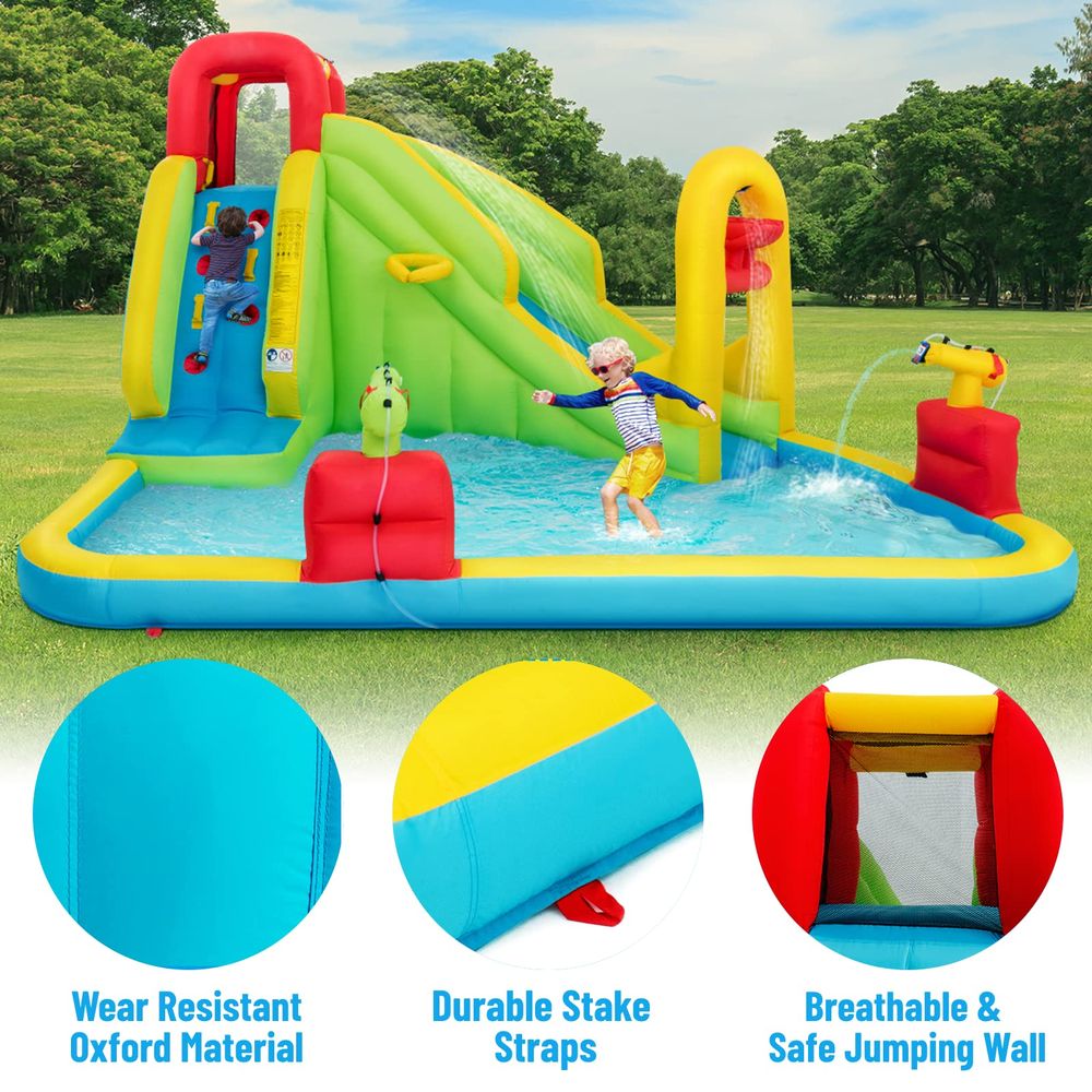 JOY Inflatable Water Slide, 7i – обзор и цена Kids Outdoor Climbing Wall