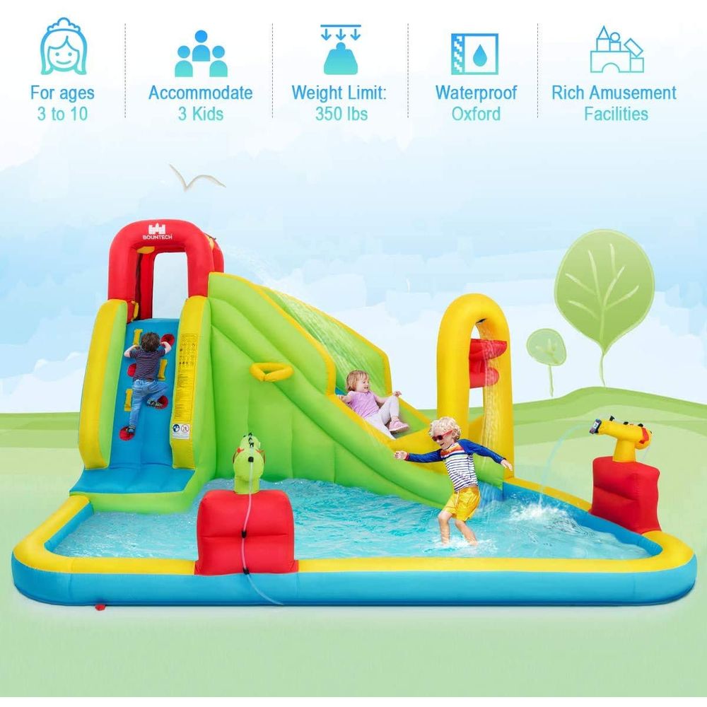JOY Inflatable Water Slide, 7i – обзор и цена Kids Outdoor Climbing Wall