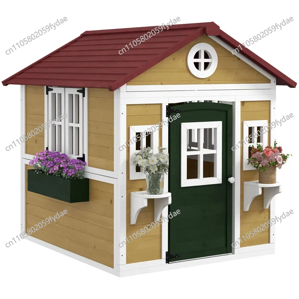 Outdoor Kids Playhouse, Wooden – обзор и цена Kids Outdoor Wooden Playhouse