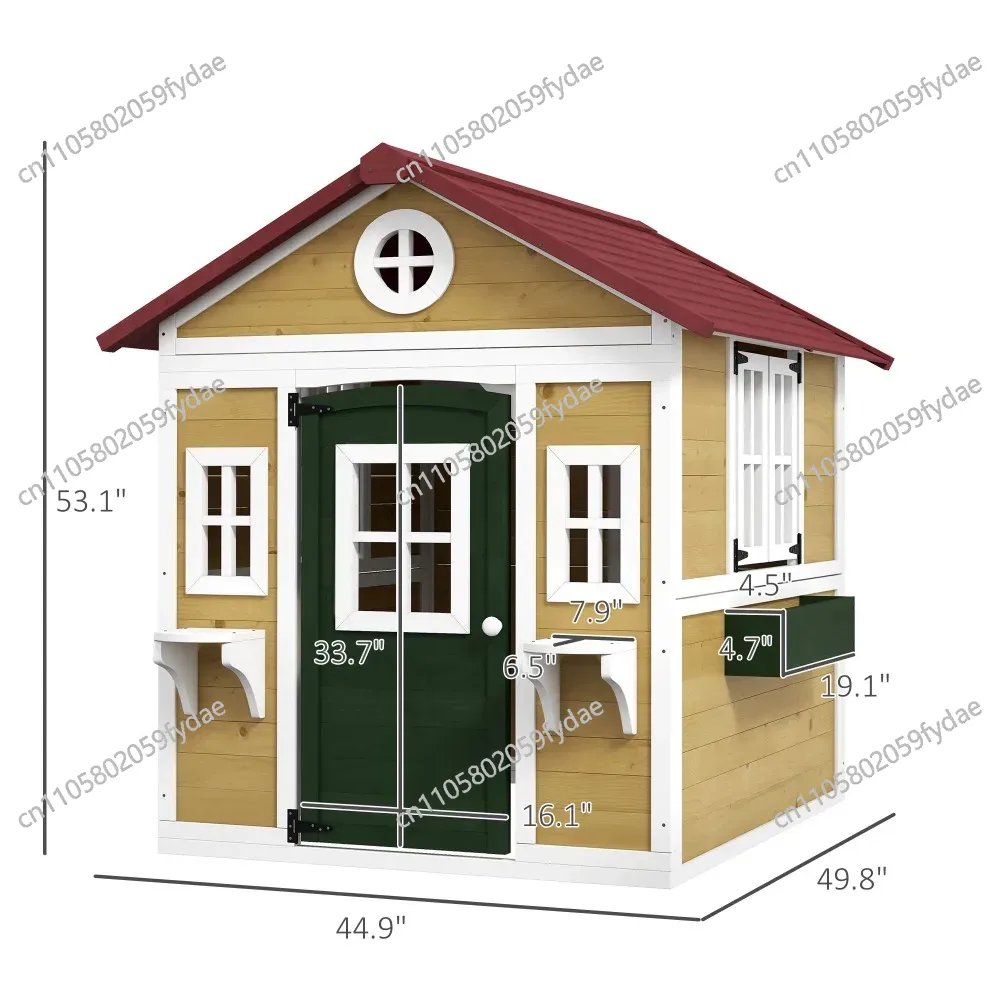Outdoor Kids Playhouse, Wooden – обзор и цена Kids Outdoor Wooden Playhouse