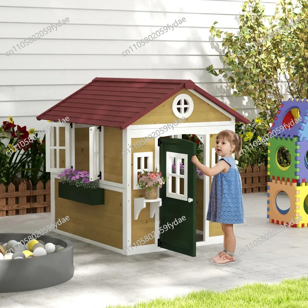 Outdoor Kids Playhouse, Wooden – обзор и цена Kids Outdoor Wooden Playhouse