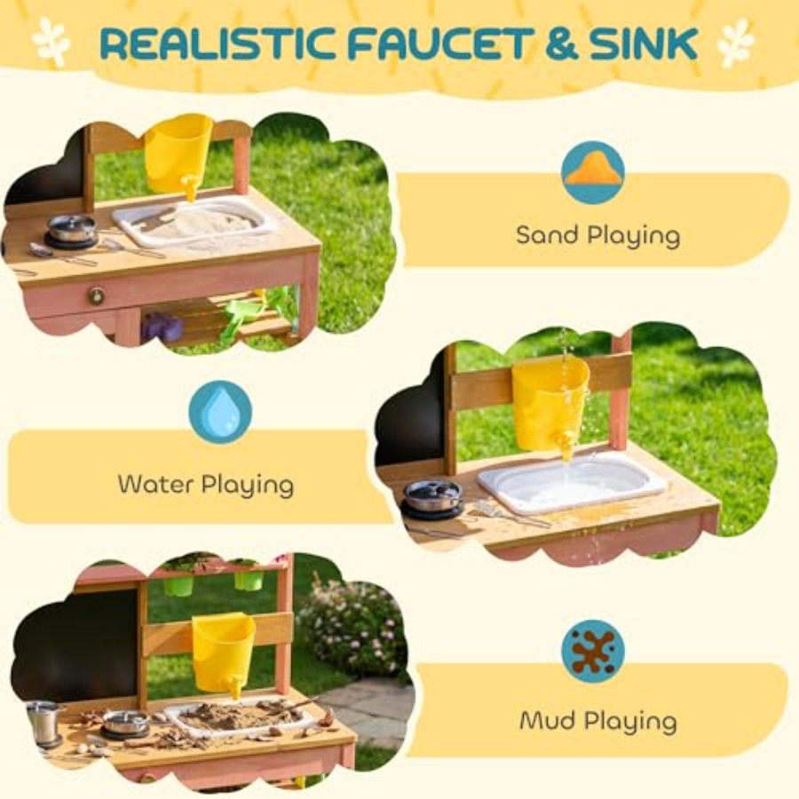 Outdoor kids mud kitchen for p – обзор и цена Kids Outdoor Chalkboard