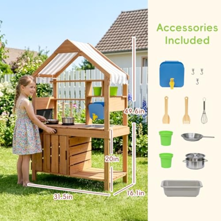 Outdoor mud kitchen for kids,  – обзор и цена Kids Outdoor Chalkboard