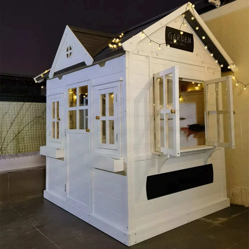 -Wood Kids Play House Wooden C – обзор и цена Kids Outdoor Wooden Playhouse