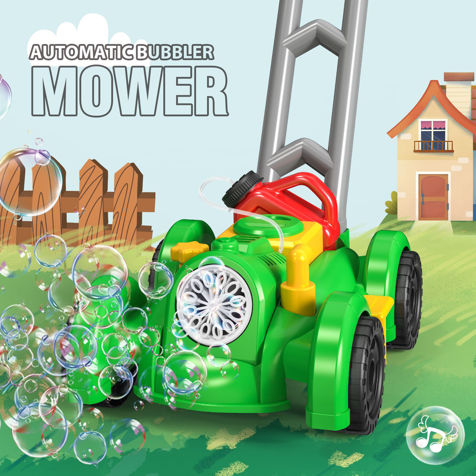 Fully Automatic Bubble Lawn Mo – обзор и цена Kids Outdoor Lawn Mower