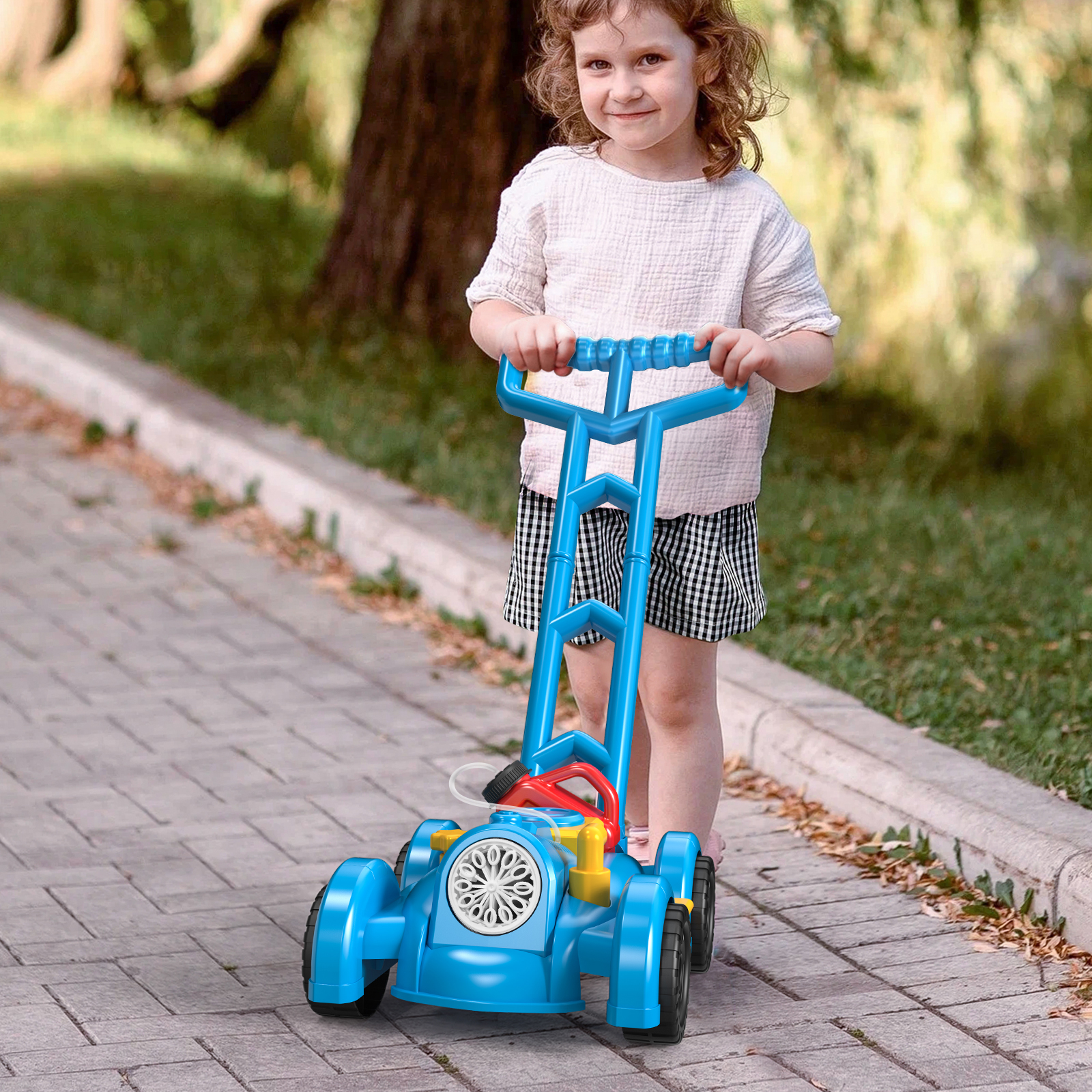 Fully Automatic Bubble Lawn Mo – обзор и цена Kids Outdoor Lawn Mower