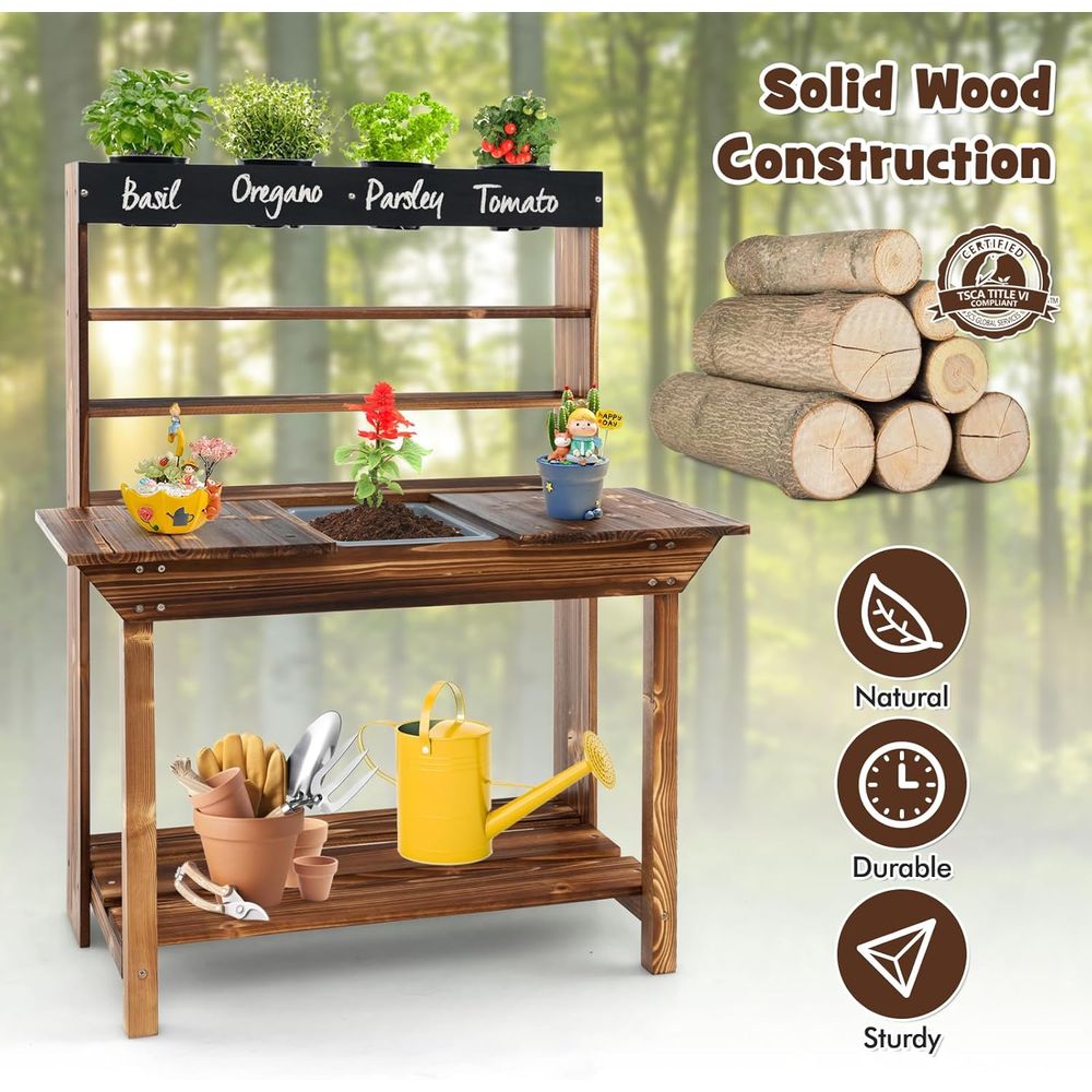 Wooden Kids Gardening Bench wi – обзор и цена Kids Outdoor Chalkboard