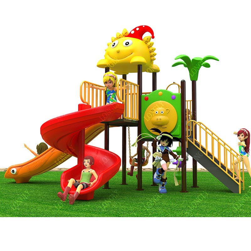 Commercial Plastic Slide 450x2 – обзор и цена Kids Outdoor Park