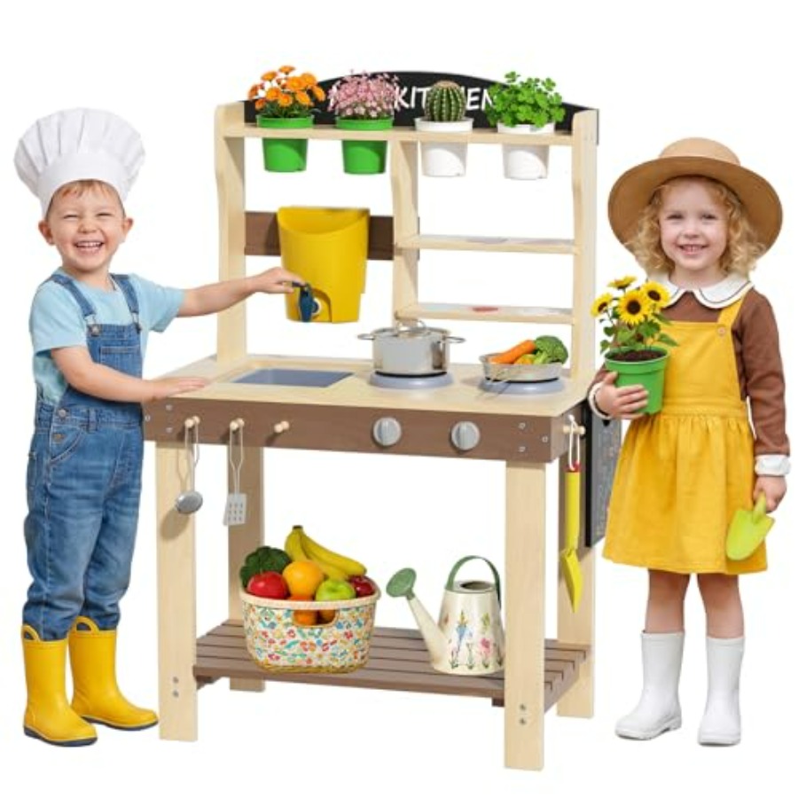 Outdoor mud kitchen for kids:  – обзор и цена Kids Outdoor Sink