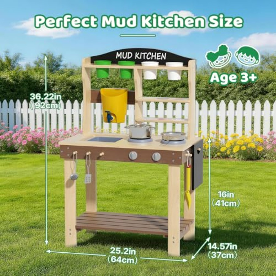 Outdoor mud kitchen for kids:  – обзор и цена Kids Outdoor Sink