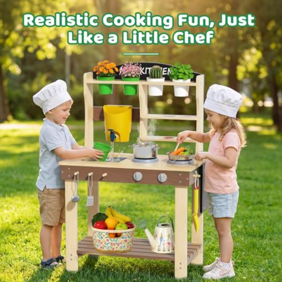 Outdoor mud kitchen for kids:  – обзор и цена Kids Outdoor Sink