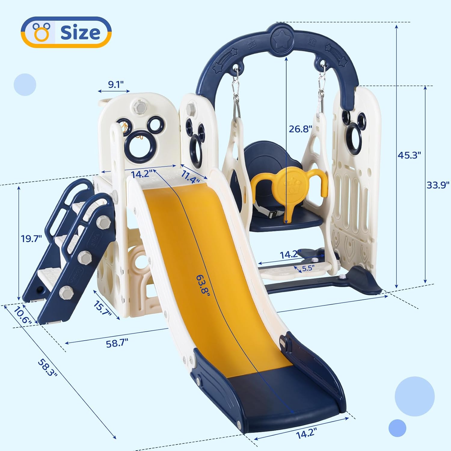 Swing Slide for Kids, 6 in 1 S – обзор и цена Kids Outdoor Swing