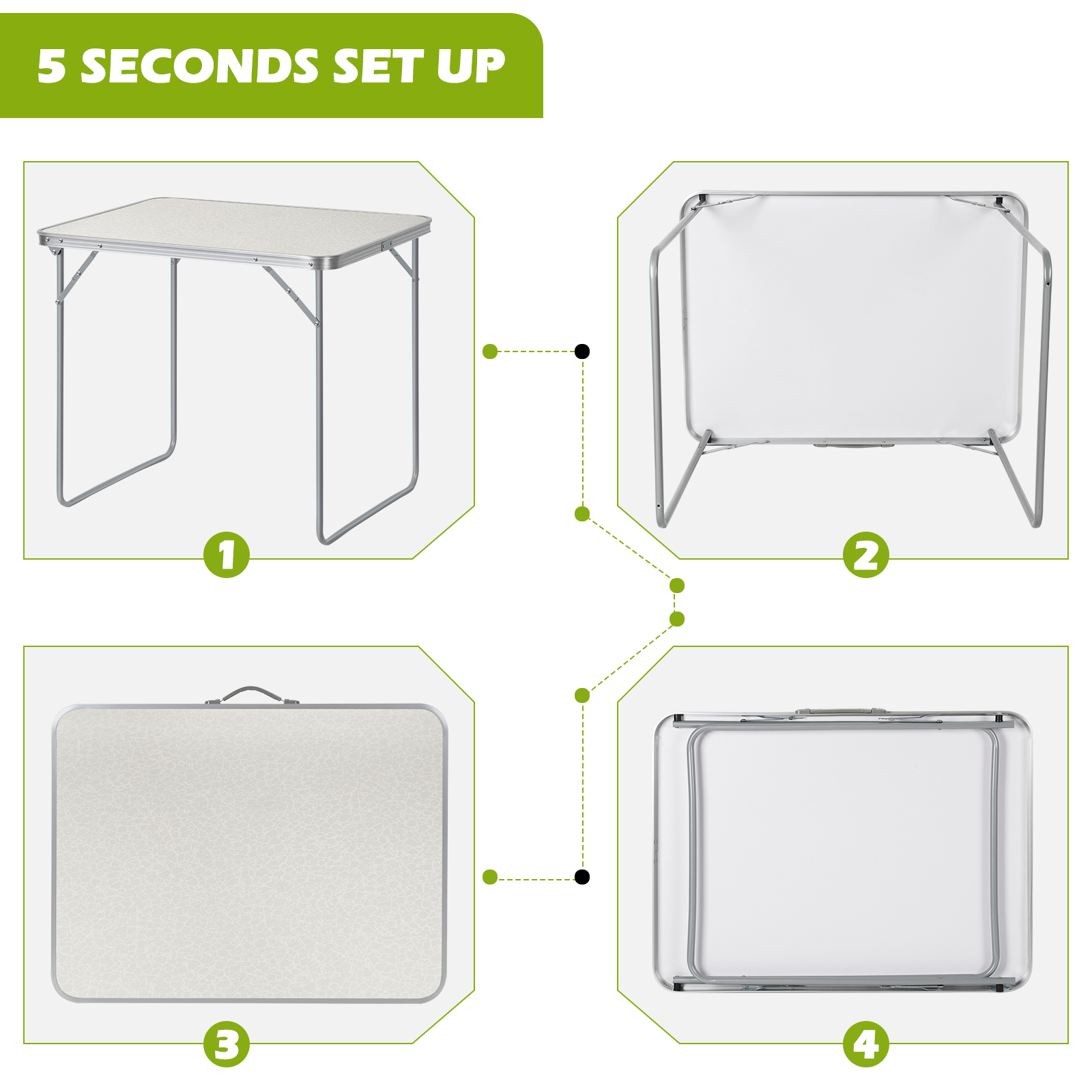 Portable Folding Outdoor Table – обзор и цена Kids Outdoor Dining Set