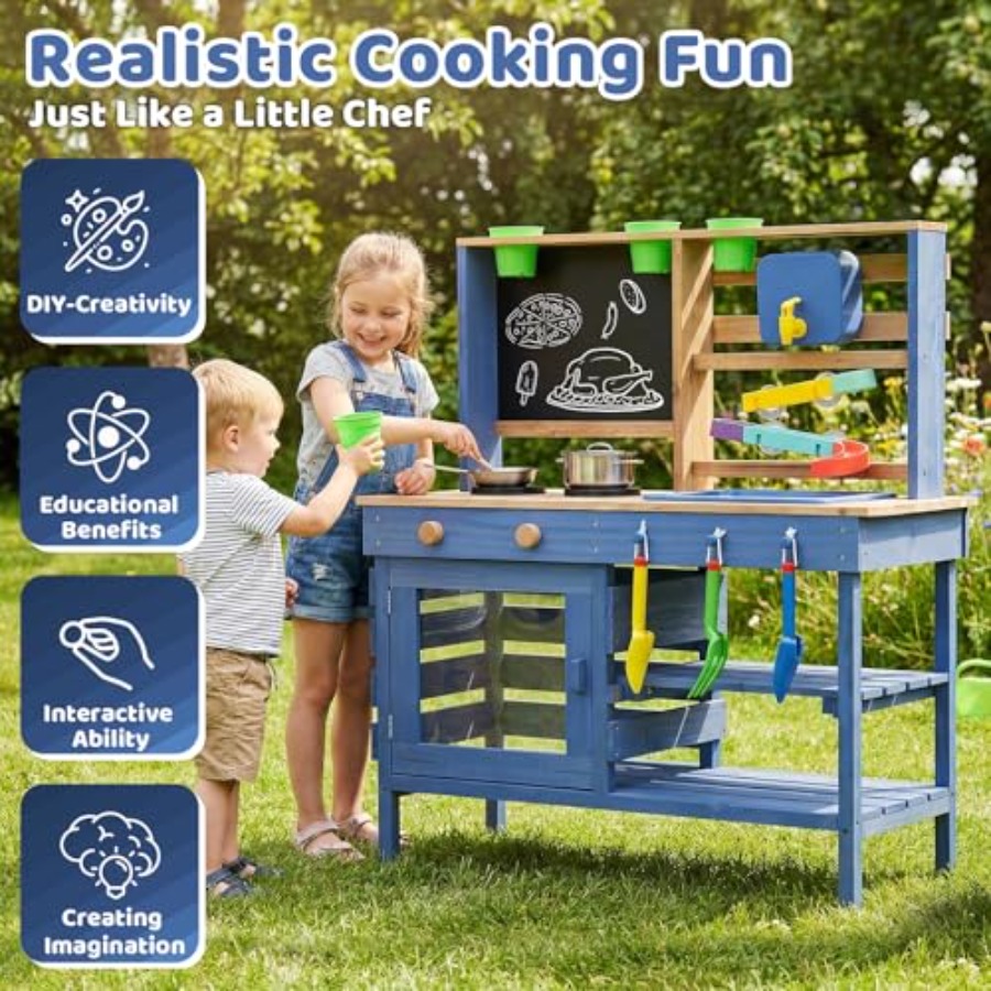 Outdoor mud kitchen for kids:  – обзор и цена Kids Outdoor Sink
