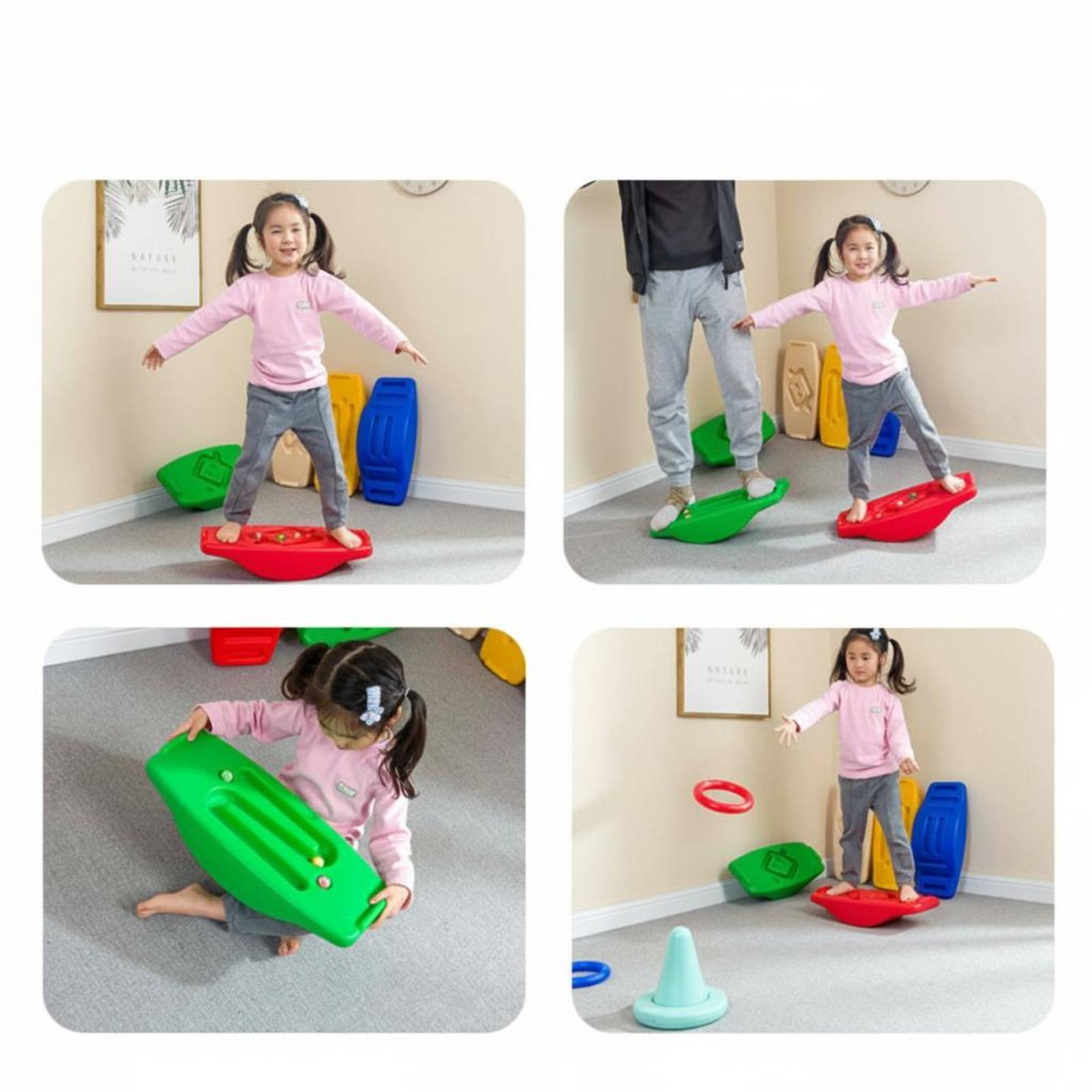Wobble Balance Board Non-Slip  – обзор и цена Kids Outdoor Balance Beam