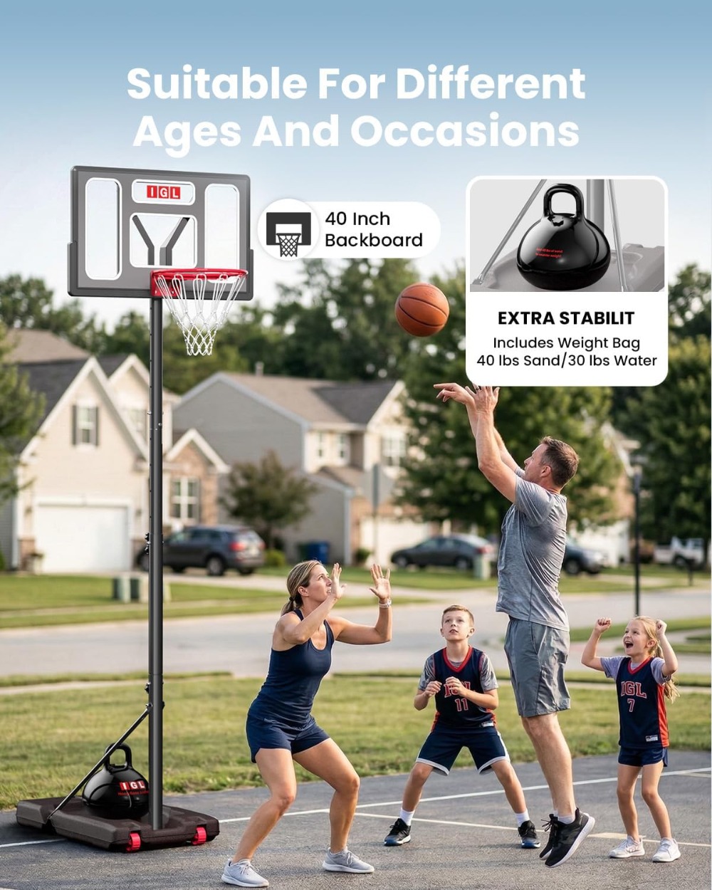 Portable Basketball Hoop 5.6-1 – обзор и цена Kids Outdoor Basketball